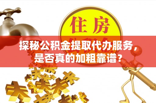 花莲探秘公积金提取代办服务，是否真的加粗靠谱？