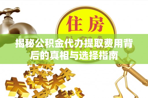 花莲揭秘公积金代办提取费用背后的真相与选择指南