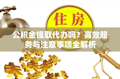 花莲公积金提取代办吗？高效服务与注意事项全解析