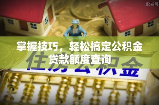 花莲掌握技巧，轻松搞定公积金贷款额度查询