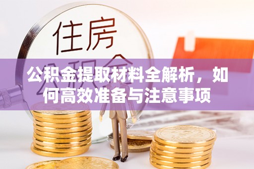 花莲公积金提取材料全解析，如何高效准备与注意事项