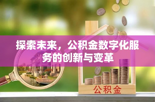 花莲探索未来，公积金数字化服务的创新与变革