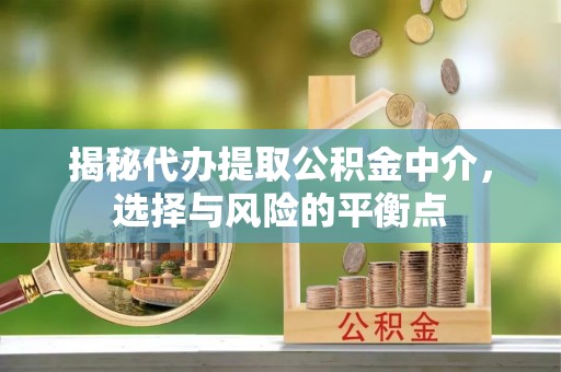 花莲揭秘代办提取公积金中介，选择与风险的平衡点