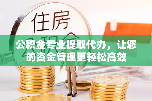 花莲公积金专业提取代办，让您的资金管理更轻松高效