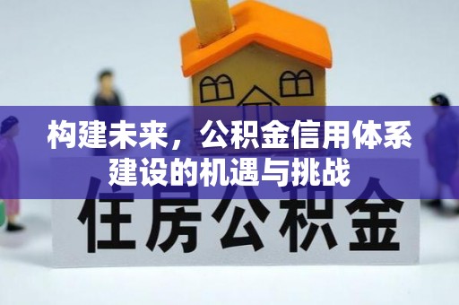 花莲构建未来，公积金信用体系建设的机遇与挑战