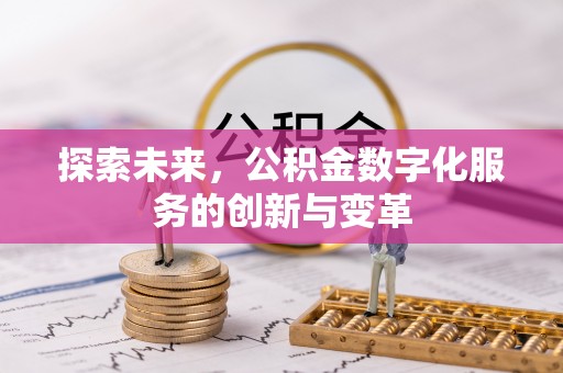 花莲探索未来，公积金数字化服务的创新与变革