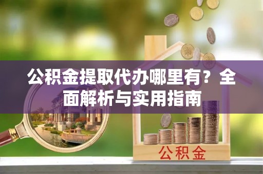 花莲公积金提取代办哪里有？全面解析与实用指南