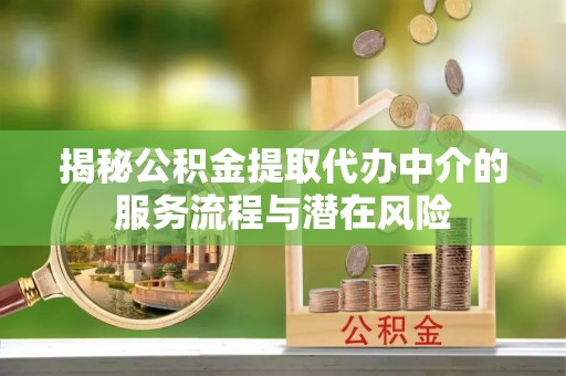 花莲揭秘公积金提取代办中介的服务流程与潜在风险