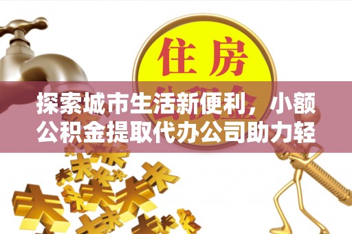 花莲探索城市生活新便利，小额公积金提取代办公司助力轻松理财