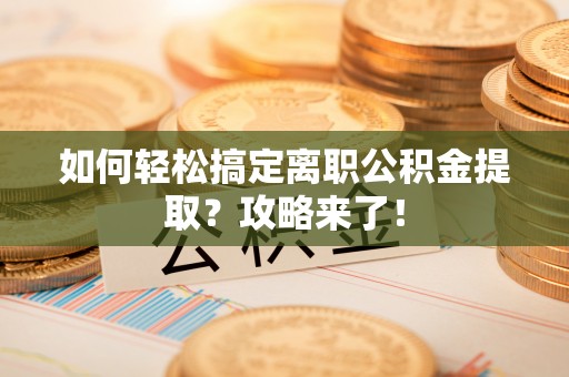 花莲如何轻松搞定离职公积金提取？攻略来了！