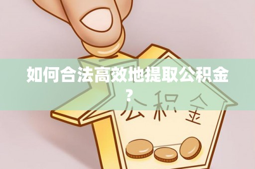 花莲如何合法高效地提取公积金？