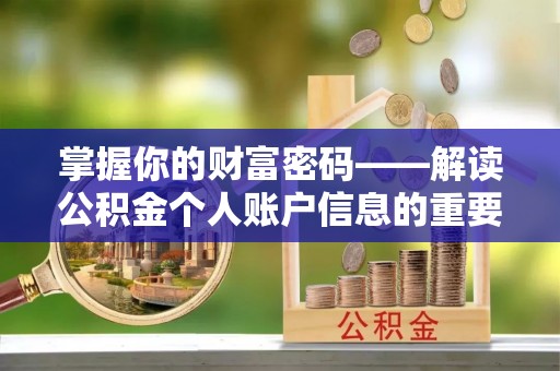 花莲掌握你的财富密码——解读公积金个人账户信息的重要性