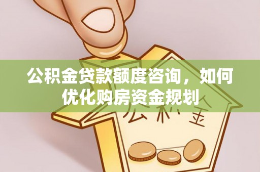 花莲公积金贷款额度咨询，如何优化购房资金规划