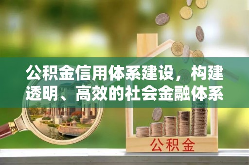 花莲公积金信用体系建设，构建透明、高效的社会金融体系